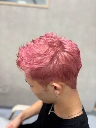 ショート カラー メンズ メンズ特化韓国風 パーマスタイル/りんのヘアスタイル