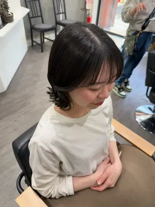 ミディアム 艶髪レイヤー上田 紗也🇰🇷💗のヘアスタイル