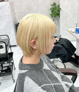 ショート 🦋ハイトーン🦋 石山 希理🦋のヘアスタイル