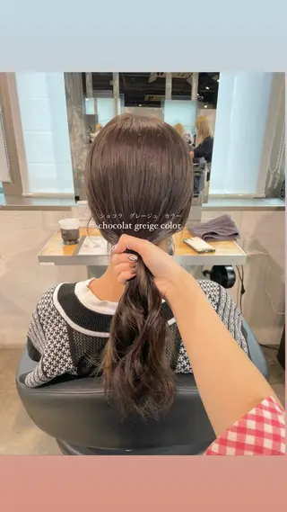 ロング カラー パーマ ヘアアレンジ メンズ キッズ ネイル マツエク・マツパ アイブロウ 透明感カラー・レイヤ ー🎀amika🎀のヘアスタイル