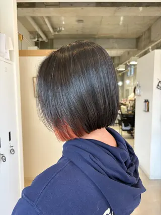 ショート カラー 藤原仁美/レイヤー /透明感カラーのヘアスタイル