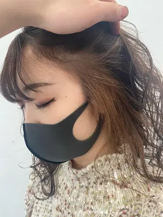 セミロング カラー パーマ ヘアアレンジ メンズ nico TOKYO 渋谷所属・ブリーチ ハイトーン 特化🌈フジタハルキのヘアスタイル