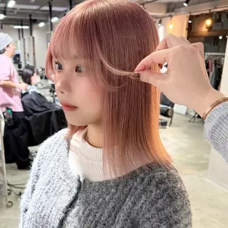 ミディアム カラー 🎀ミルクティー/暖 色×レイヤー/マリアのヘアスタイル