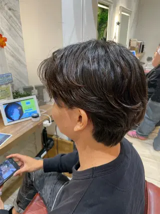 ショート パーマ ブリーチ超特化美容師 ☯️ルカ✡️💫のヘアスタイル