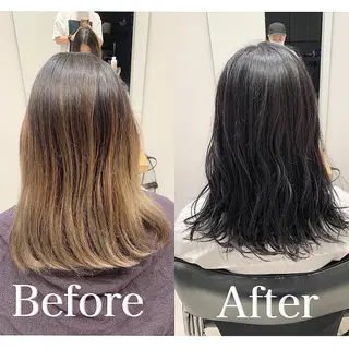 ロング カラー ARMONY表参道所属・韓国風専門 RYOのヘアスタイル