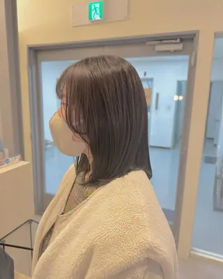 ミディアム 梅本 夢香のヘアスタイル