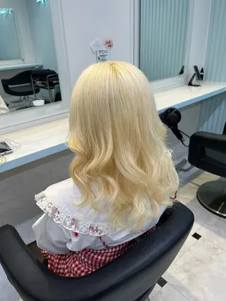 ミディアム カラー ブリーチカラー 🩵MIZUKIのヘアスタイル