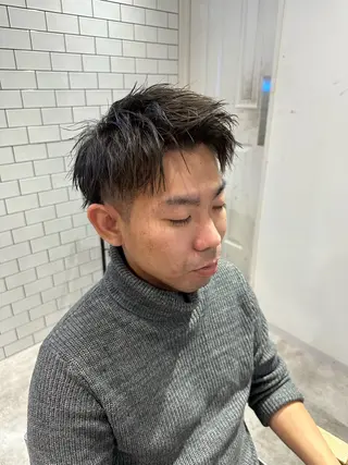 メンズ 💎メンズカット ／フェザー／細野💎のヘアスタイル