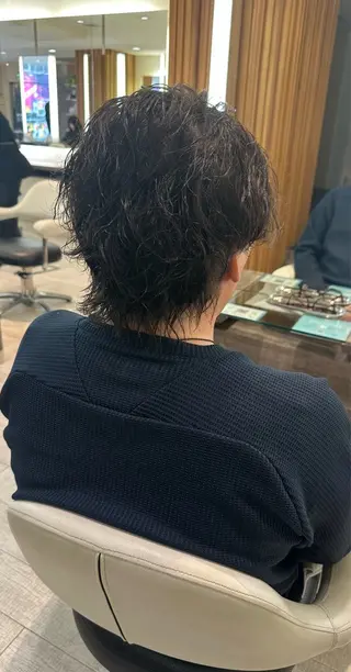 パーマ メンズ 佐野 太河のヘアスタイル