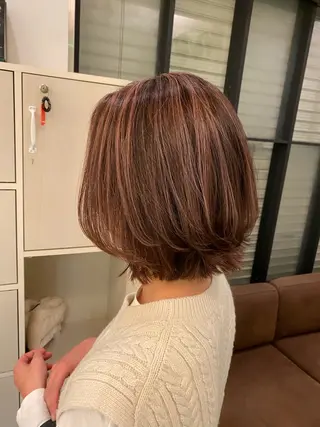 ミディアム カラー Fuse所属・Hana ⭐️カラーモデル募集のヘアスタイル