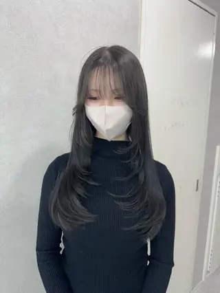 ロング カラー 赤み無し柔らかカラー 【梅田】madokaのヘアスタイル