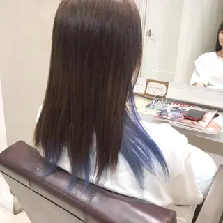 セミロング カラー メンズ指名多数!! SiLO 田島のヘアスタイル