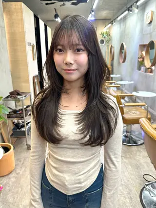 ロング レイヤーカット💫 ／HARUKA🎀のヘアスタイル