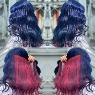 セミロング 髪質改善×ハイトーン 中田啄也のヘアスタイル