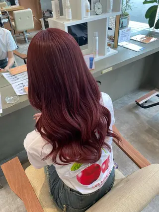 ロング カラー 藤野 凪沙のヘアスタイル