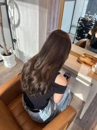 ロング カラー ブリーチなしWカラー レイヤー/Rickyのヘアスタイル