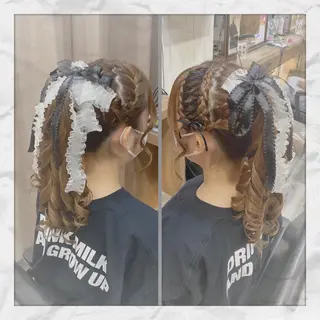 ロング ヘアアレンジ ヘアセット/着付け 𓇼 松本 夏美𓇼のヘアスタイル