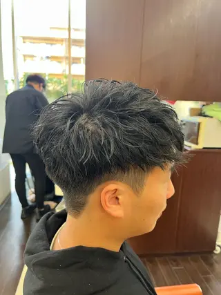 ショート パーマ メンズ AROH  men's cut&men's perm 船橋店所属・🧊メンズ特化🧊 高木航希のヘアスタイル