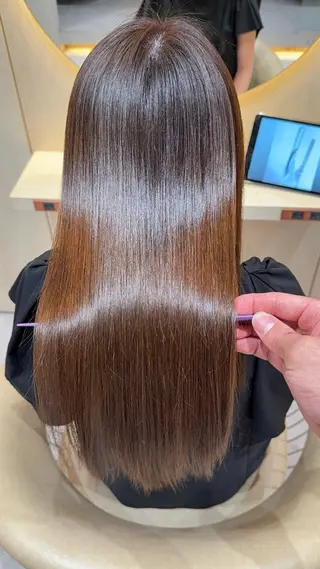 ロング カラー レイヤー❣️縮毛矯正 川村利幸のヘアスタイル