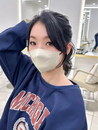 ロング カラー MAEUL NAGOYA所属・前髪顔周り/レイヤー 韓国/桔川恒のヘアスタイル