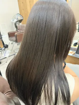 セミロング カラー 艶髪矯正/髪質改善 カイトのヘアスタイル