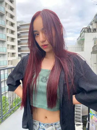 ロング MIYU💋💖 〈XENA渋谷本店〉のヘアスタイル