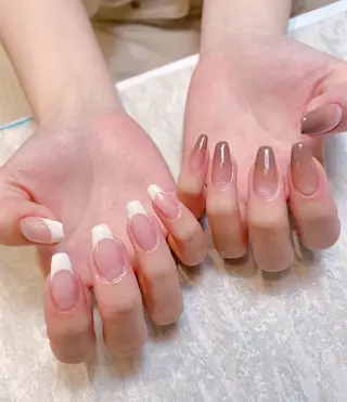 ネイル Amandine所属・渋谷/4週間取れない フィルイン/パラのネイルデザイン