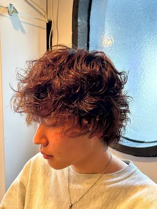 ミディアム パーマ メンズ 【メンズ限定理容師】 菊池けんたのヘアスタイル