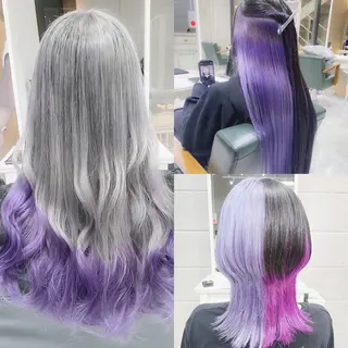 セミロング カラー 𝐑𝐈𝐍𝐊𝐀 🐣🩷のヘアスタイル