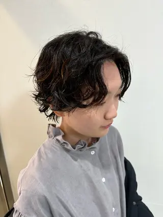 ショート パーマ 札幌パーマ 髪質改善/後藤海音のヘアスタイル