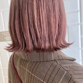 ミディアム カラー アオイ🩵暖色 /まろやかカラーのヘアスタイル