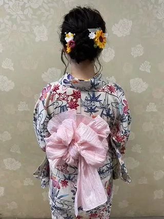 ロング ヘアアレンジ 徳留 もも花のヘアスタイル