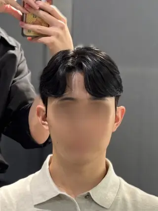 ショート パーマ メンズ 韓国メンズヘア/ ダウンパーマ/歩夢のヘアスタイル