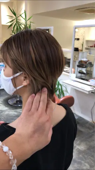 ショート [髪質改善] 北生駒 店長/古居聖理のヘアスタイル