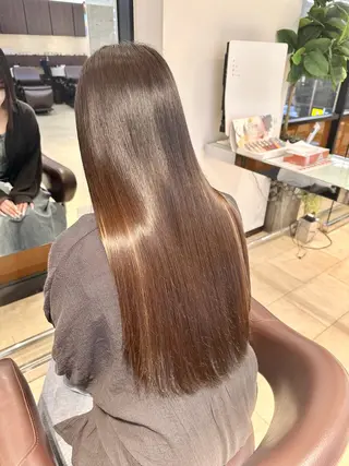 ロング TAYA大阪上本町所属・十場【髪質改善】 【ダブルカラー】のヘアスタイル