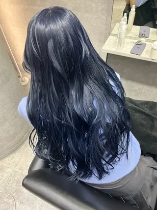 ロング カラー ダブルカラー 新宿のヘアスタイル
