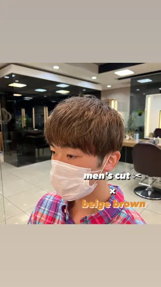 ショート カラー メンズ 茅ヶ崎パーマ特化/ スパイラル/ハルキのヘアスタイル