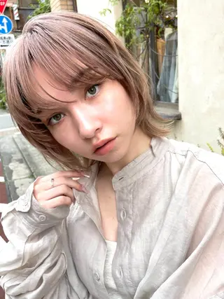 ショート カラー 銀座No.1髪質改善 縮毛矯正/本木のヘアスタイル