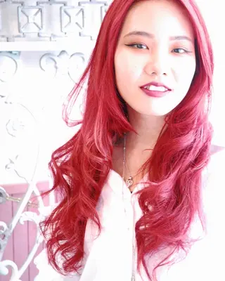 ロング カラー パーマ ヘアアレンジ 表参道Lise おおいしおりのヘアスタイル