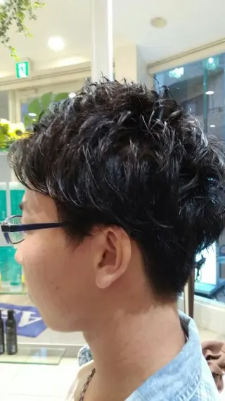 メンズ パーマ Ash 店長 木村 和人のヘアスタイル