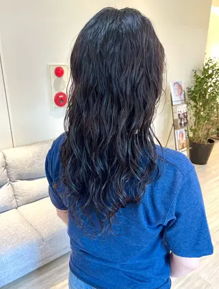 セミロング パーマ つぼみ/パーマ ／レイヤー／ボブのヘアスタイル