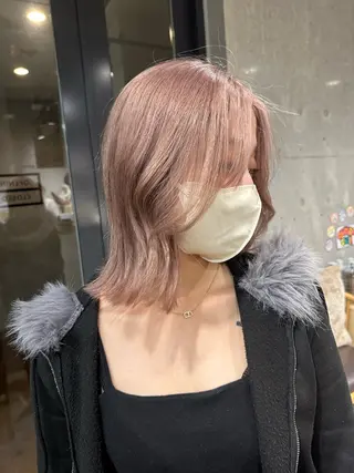 ミディアム ︎🤎W color MIYU‎🤎のヘアスタイル