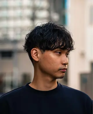 ショート カラー パーマ メンズ 🔗メンズサロン🔗 Kieのヘアスタイル