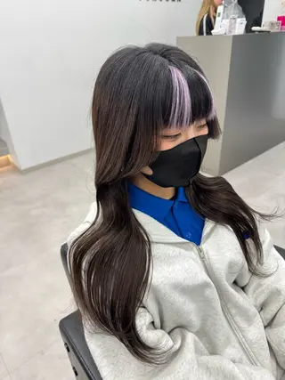 ロング カラー エクステ/ベージュ 韓国ヘア/KENTAのヘアスタイル