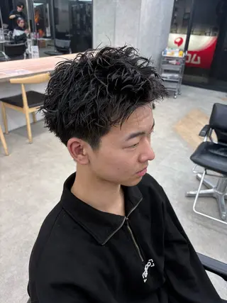 パーマ メンズ 🌀toa/波巻き✨ /メンズパーマ／栄のヘアスタイル