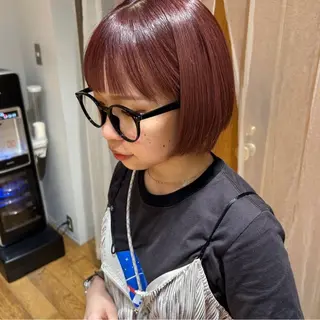 ショート カラー 【パーマ🌀/暖色カ ラー🍷】ななこ🌴のヘアスタイル