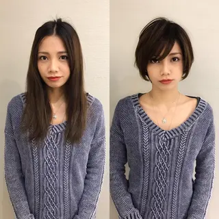 ショート カラー ヘアアレンジ ショートの神✨AFL OAT 井上康平のヘアスタイル