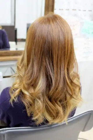 セミロング カラー 村上 貴徳のヘアスタイル