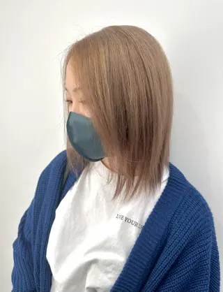 ミディアム カラー 黒須 蓮太のヘアスタイル