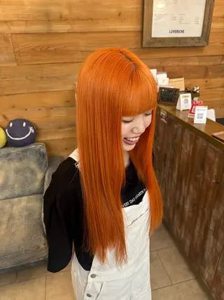 ロング LOVERICHE所属・ハイトーン/デザイン /パーマ/本田誠人のヘアスタイル